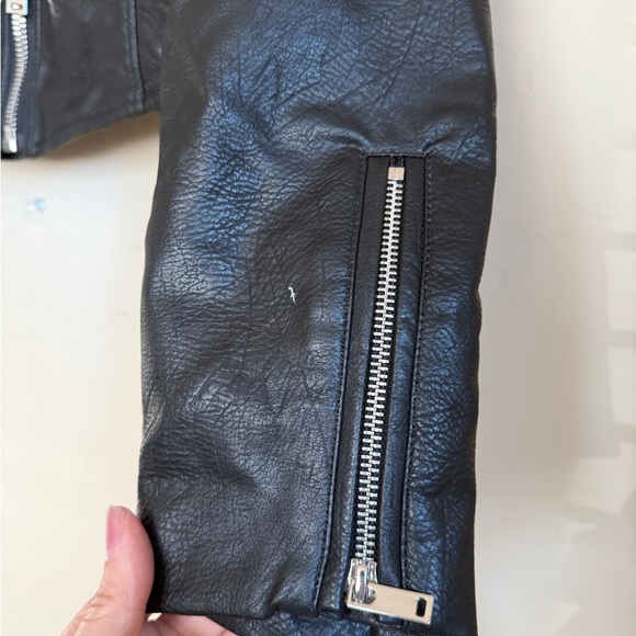 Wow Couture Have the Rad Vibes Faux Leather Moto Jacket Studded Women’s Medium - Picture 9 of 12